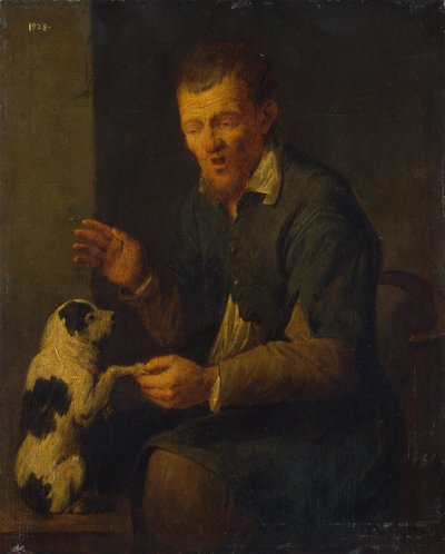 Peasant with a Dog by David Ryckaert
